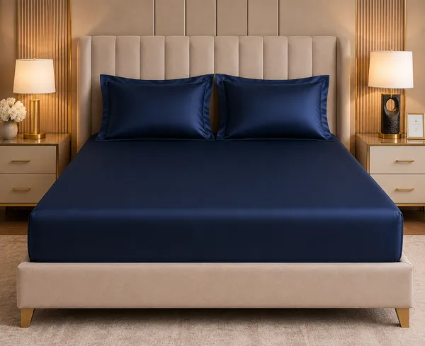 Royal_Blue_Fitted_Satin_Bedsheet_Set