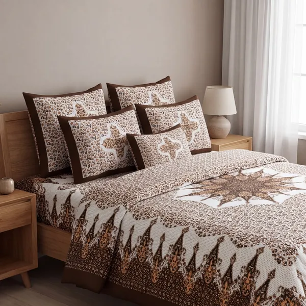 Pure_Cotton_Jaipuri_Block_Print_Beige_King_Size_Bedsheet
