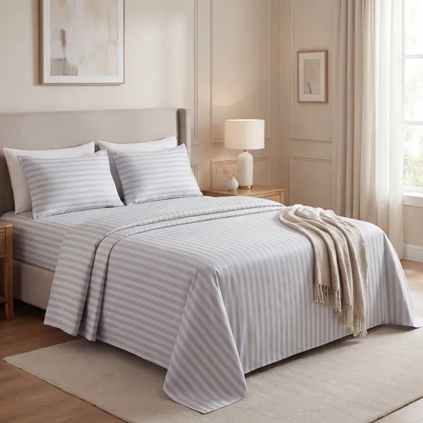 Silver_Grey_Satin_Stripe_King_Flat_Bed_Sheet