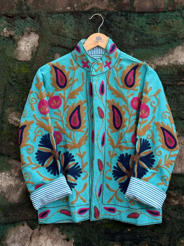 Womens_Teal_Blue_Velvet_Embroidered_Jacket_With_Floral_Design