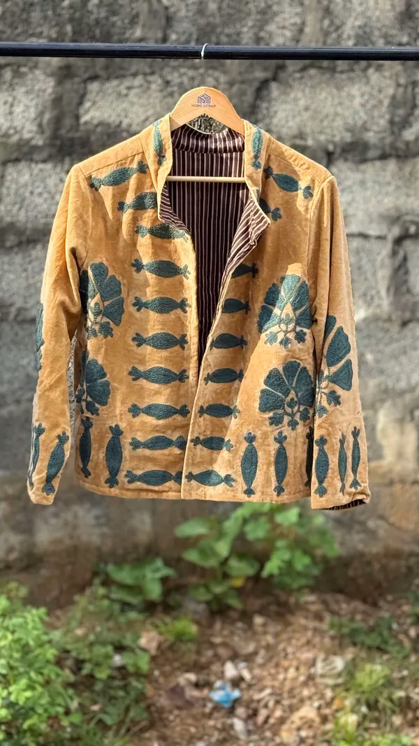 Womens_Orange_Velvet_Embroidered_Jacket_With_Floral_Design