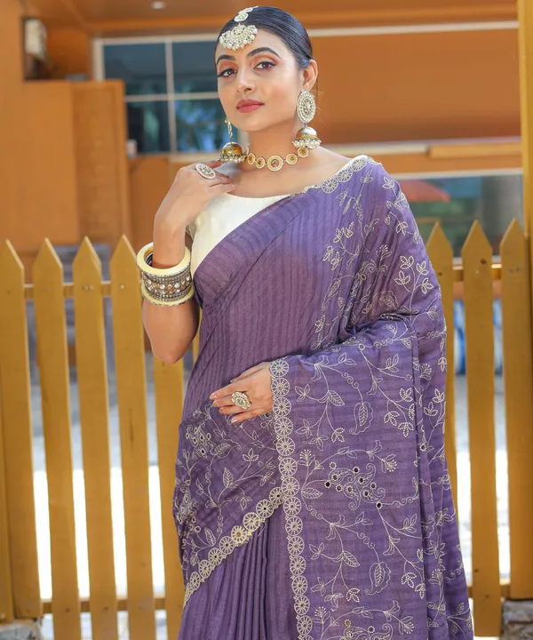 Women_S_Royal_Prussian_Blue_Georgette_Saree_With_Intricate_Silver_Thread_Mirror_Work_Embroidery_Perfect_For_Festive_Wedding_Celebrations