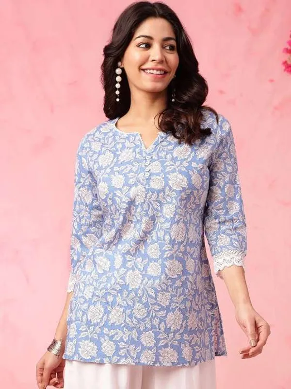 Women_S_Rayon_Floral_Printed_Straight_Short_Kurti_Set