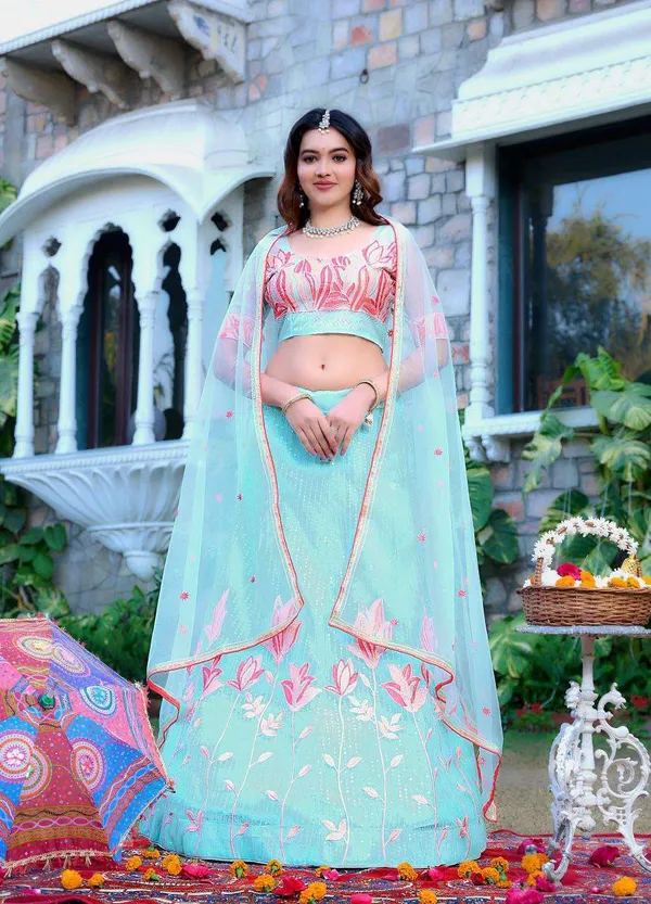Women_S_Tussar_Silk_Patola_Printed_Lehenga_Set_With_Dupatta_Stitched_With_Can_Can_Flair