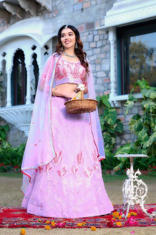 Women_S_Tussar_Silk_Patola_Printed_Lehenga_Set_With_Dupatta_Stitched_With_Can_Can_Flair