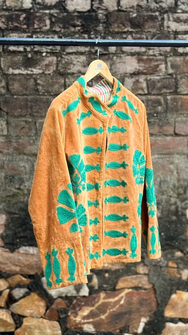 Womens_Rust_Velvet_Embroidered_Jacket_With_Floral_Design