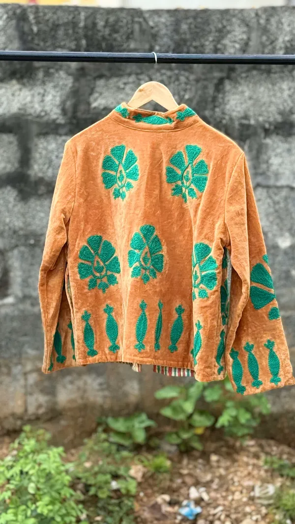 Womens_Rust_Velvet_Embroidered_Jacket_With_Floral_Design