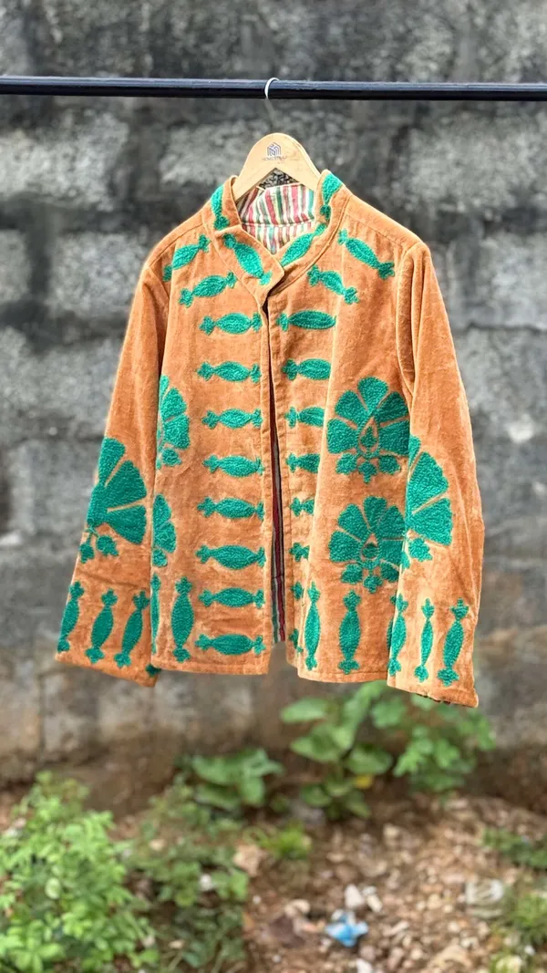 Womens_Rust_Velvet_Embroidered_Jacket_With_Floral_Design