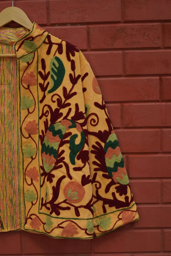 Womens_Yellow_Velvet_Embroidered_Jacket_With_Floral_Design