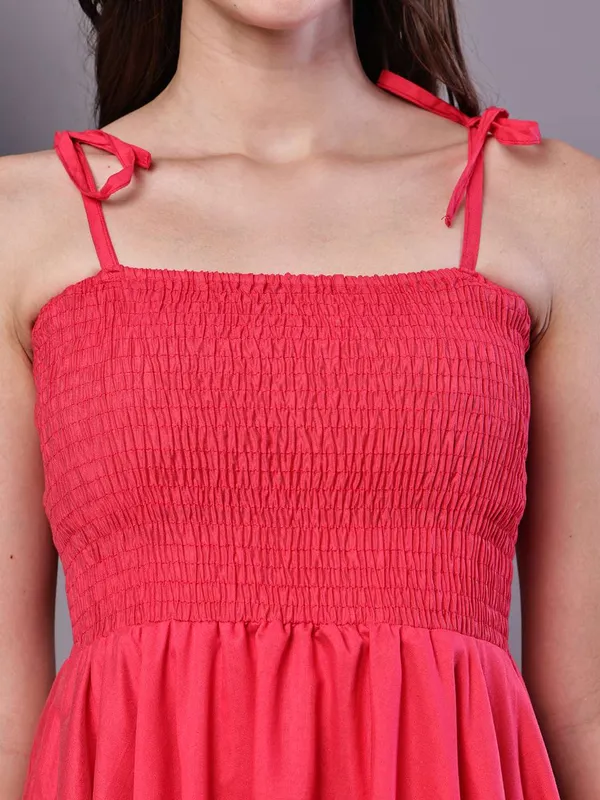 Women_S_Solid_Red_Cotton_Handkerchief_Hem_Midi_Dress_Midi_Dresses