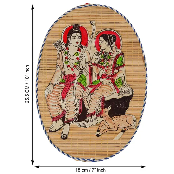 Oval_Shaped_Design_Bamboo_Hand_Crafted_Wall_Hangings_Of_Shri_Ram_Ji_With_Janaki_Ji_For_Home_Decor_Bamboo_Art_For_Wall_Decor