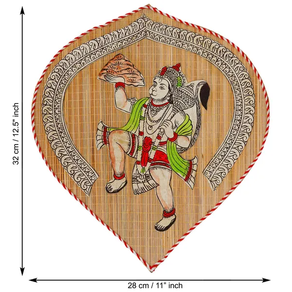 Bamboo_Hand_Crafted_Leaf_Design_Wall_Hangings_Of_Hanuman_Ji_For_Home_Decor_Bamboo_Art_For_Wall_Decor