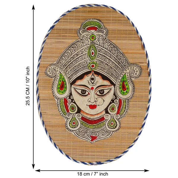 Oval_Shaped_Design_Bamboo_Hand_Crafted_Wall_Hangings_Of_Durga_Maa_For_Home_Decor_Bamboo_Art_For_Wall_Decor