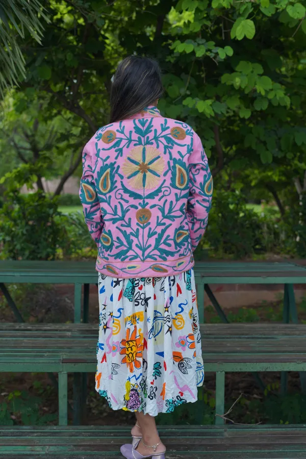 Womens_Pink_Velvet_Embroidered_Jacket_With_Floral_Design