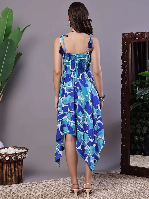 Women_S_Blue_Printed_Cotton_Handkerchief_Hem_Dress_Midi_Dresses
