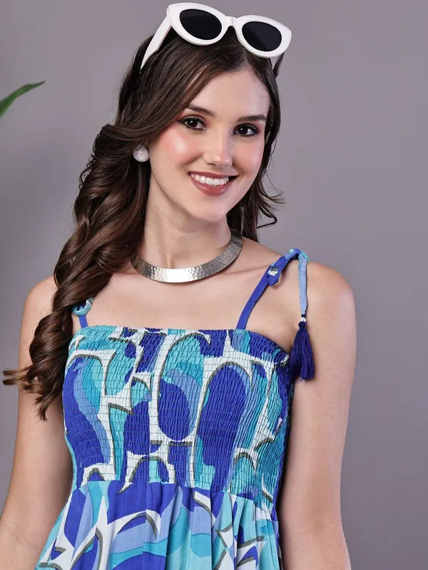 Women_S_Blue_Printed_Cotton_Handkerchief_Hem_Dress_Midi_Dresses