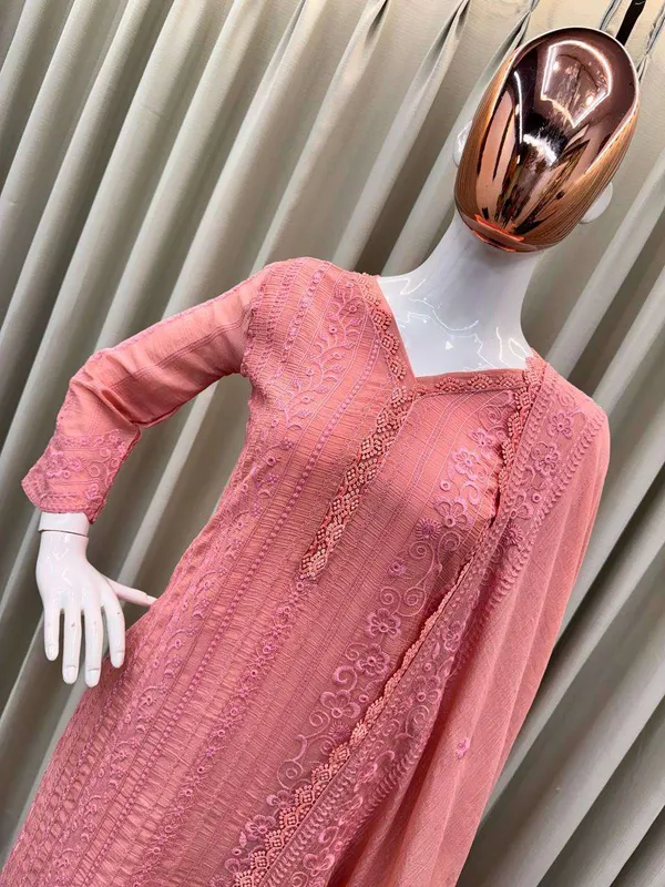 Women_S_Chinon_Silk_With_Cotton_Thread_Embroidery_Straight_Kurti_With_Pant_And_Dupatta_Set