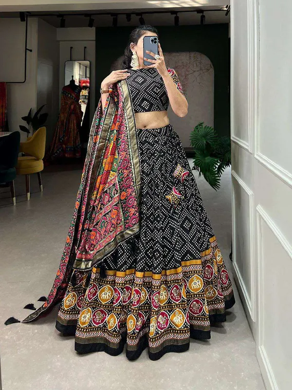 Women_S_Patola_Print_Lehenga_Choli_With_Dupatta_Traditional_Gujarati_Style_Festive_Wear