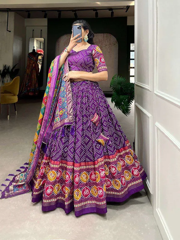 Women_S_Patola_Print_Lehenga_Choli_With_Dupatta_Traditional_Gujarati_Style_Festive_Wear