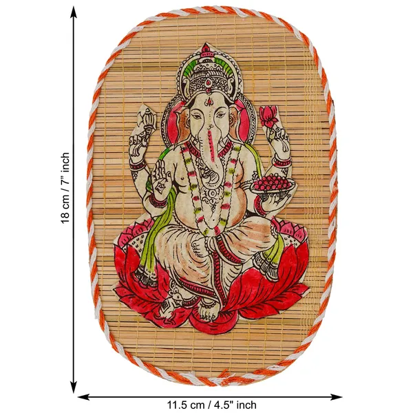Bamboo_Hand_Crafted_Wall_Hangings_Of_The_Trio_Of_Ganesh_Ji_Laxmi_Ji_And_Sarwasti_Ji_Painting_For_Home_Decor