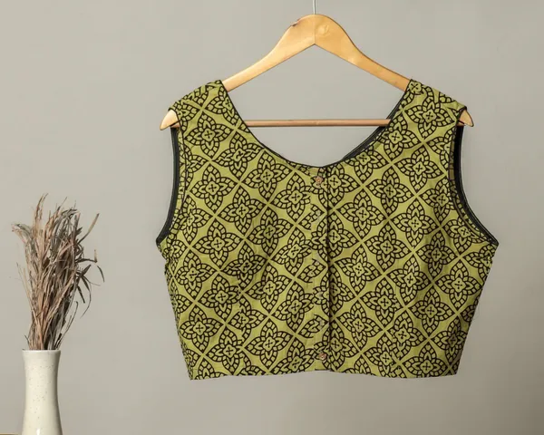 Handmade_Block_Print_Cotton_For_Women_Ethnic_Floral_Printed_Top_With_Long_Sleeves