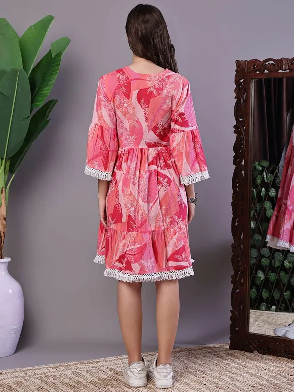 Wome_S_Pink_Floral_Printed_Cotton_A_Line_Dress_With_Embroidered_Yoke_Midi_Dresses
