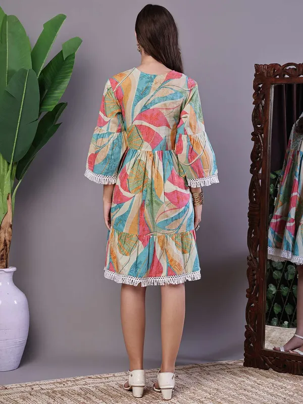 Wome_S_Multicolor_Printed_Cotton_A_Line_Dress_With_Embroidered_Yoke_Midi_Dresses