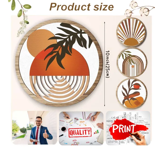 5_Pcs_Circle_Wall_Painting