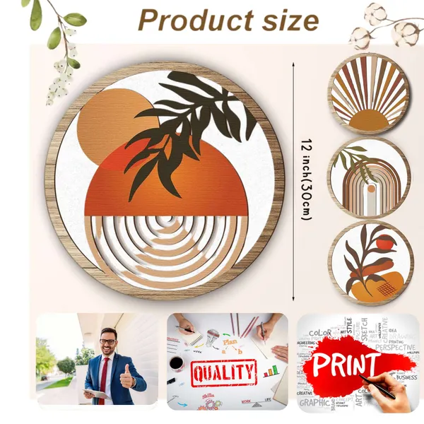 5_Pcs_Circle_Wall_Painting