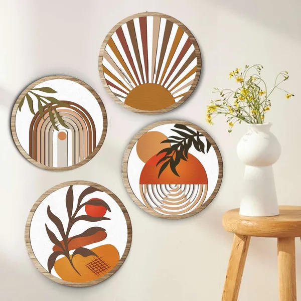 5_Pcs_Circle_Wall_Painting