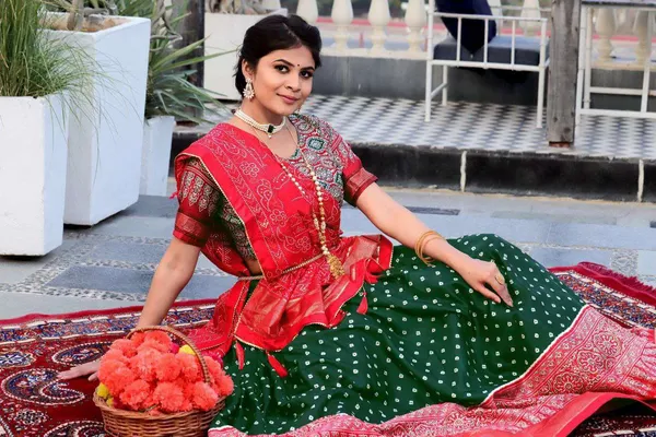 Women_S_Traditional_Bandhani_Ghagra_Choli_With_Dupatta_Navratri_Festive_Wear
