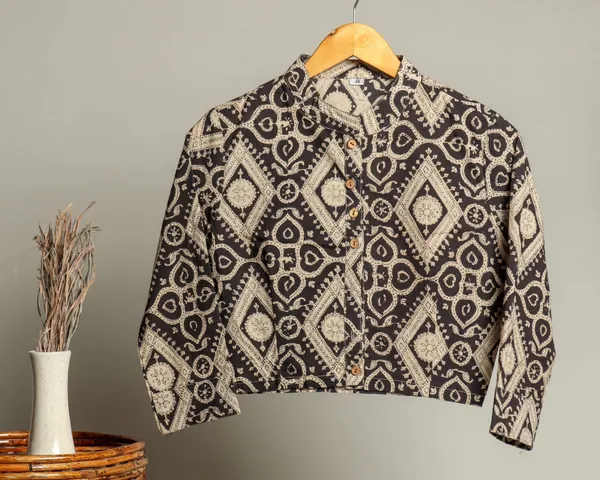 Handmade_Block_Print_Cotton_For_Women_Ethnic_Floral_Printed_Top_With_Long_Sleeves