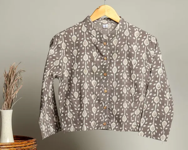 Handmade_Block_Print_Cotton_For_Women_Ethnic_Floral_Printed_Top_With_Long_Sleeves