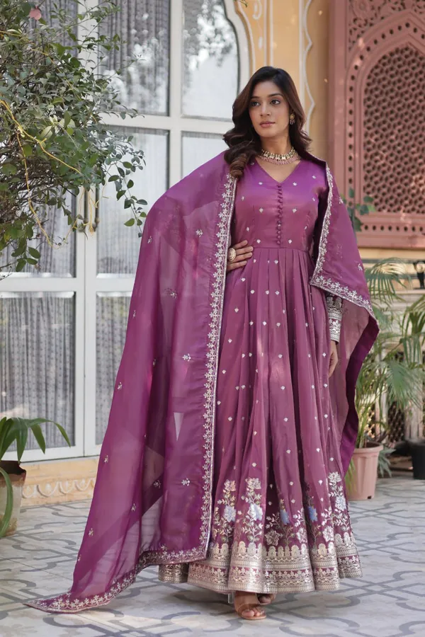 Women_S_Festive_Rust_Red_Anarkali_Gown_With_Intricate_Silver_Zari_Sequin_Embroidery_Complete_With_Embroidered_Dupatta