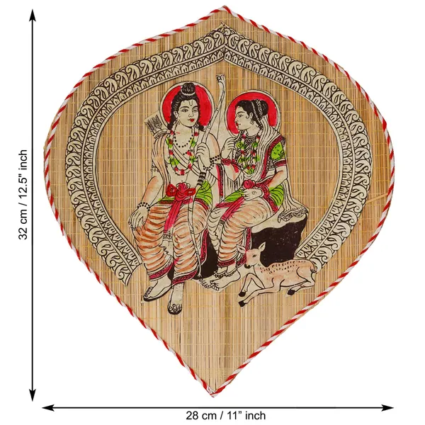 Bamboo_Hand_Crafted_Leaf_Design_Wall_Hangings_Of_Shri_Ram_Ji_With_Janaki_Ji_For_Home_Decor_Bamboo_Art_For_Wall_Decor