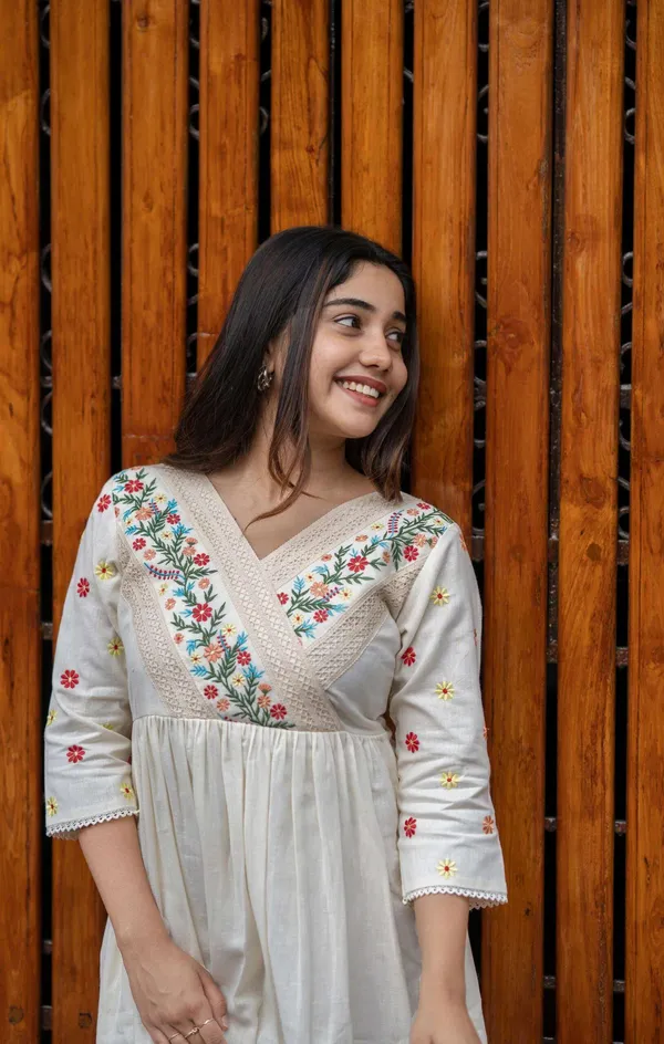 Women_S_Cotton_Embroidered_Short_Anarkali_Gown_Off_White