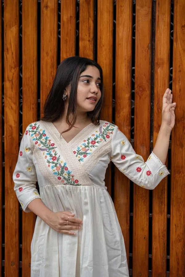 Women_S_Cotton_Embroidered_Short_Anarkali_Gown_Off_White