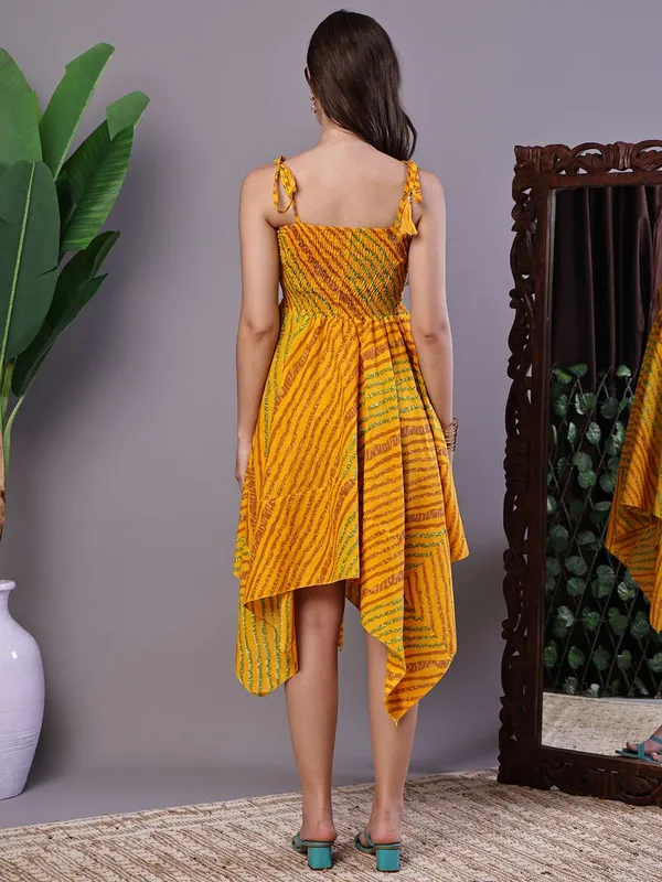 Women_S_Multicolor_Abstract_Printed_Cotton_Handkerchief_Hem_Dress_Midi_Dresses