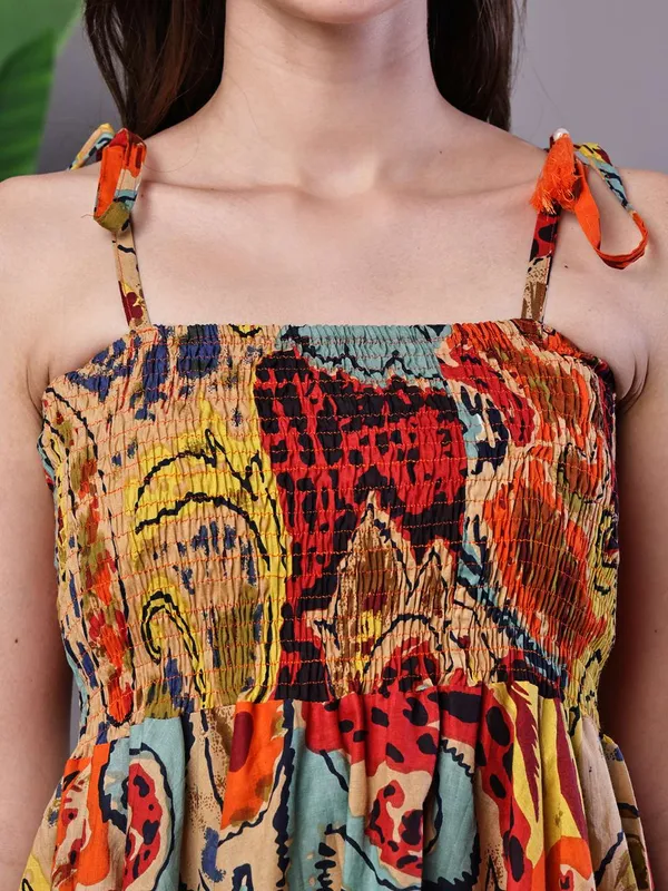 Women_S_Multicolor_Abstract_Printed_Cotton_Handkerchief_Hem_Dress_Midi_Dresses