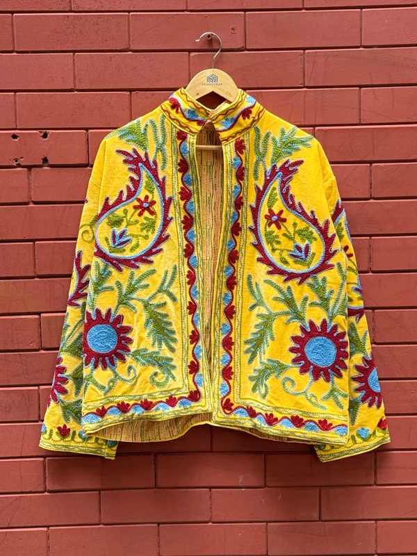 Womens_Yellow_Velvet_Embroidered_Jacket_With_Floral_Design