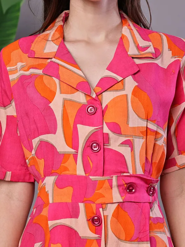 Women_S_Pink_Orange_Abstract_Print_Cotton_Shirt_Dress