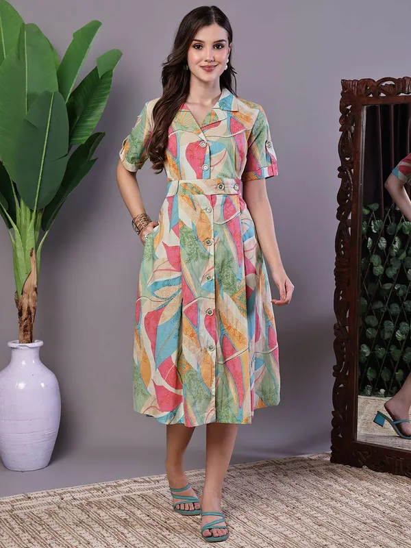 Women_S_Pastel_Abstract_Print_Button_Down_Cotton_Midi_Dress