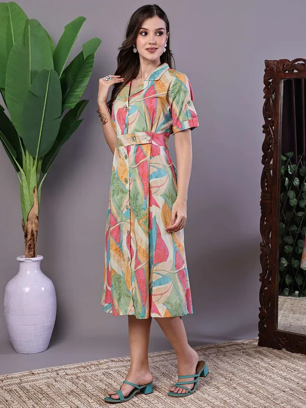 Women_S_Pastel_Abstract_Print_Button_Down_Cotton_Midi_Dress