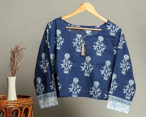 Handmade_Block_Print_Cotton_For_Women_Ethnic_Floral_Printed_Top_With_Long_Sleeves