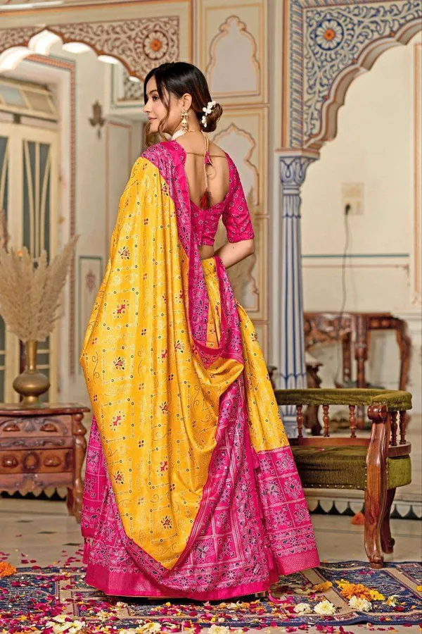 Women_S_Tussar_Silk_Patola_Print_Lehenga_Choli_Dupatta_Set