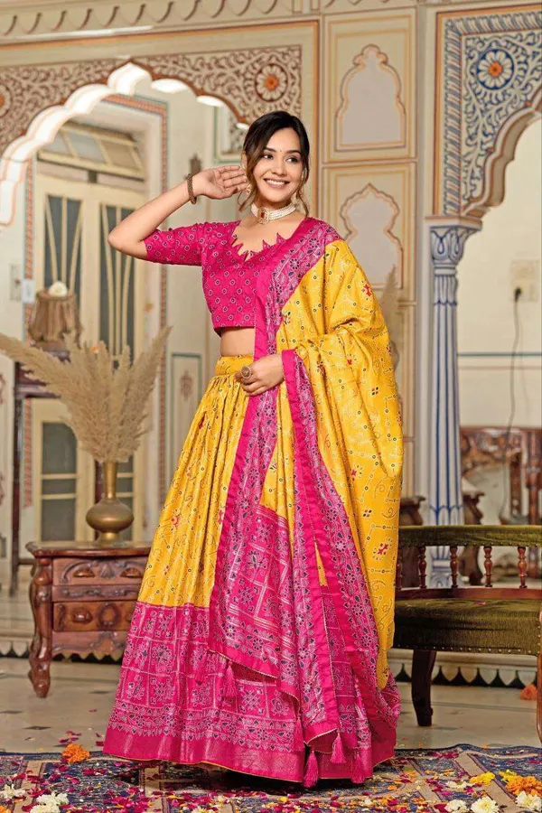 Women_S_Tussar_Silk_Patola_Print_Lehenga_Choli_Dupatta_Set