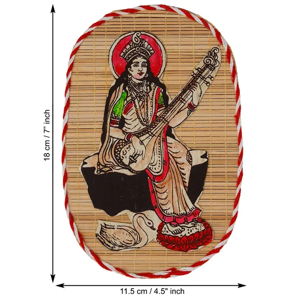 Bamboo_Hand_Crafted_Wall_Hangings_Of_Godess_Sarwasti_Ji_For_Home_Decor