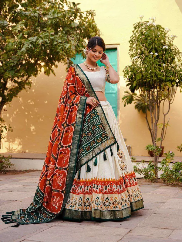 Women_S_Ethnic_Printed_Lehenga_Choli_Set_With_Patola_Design_Dupatta_Festive_Cultural_Wear