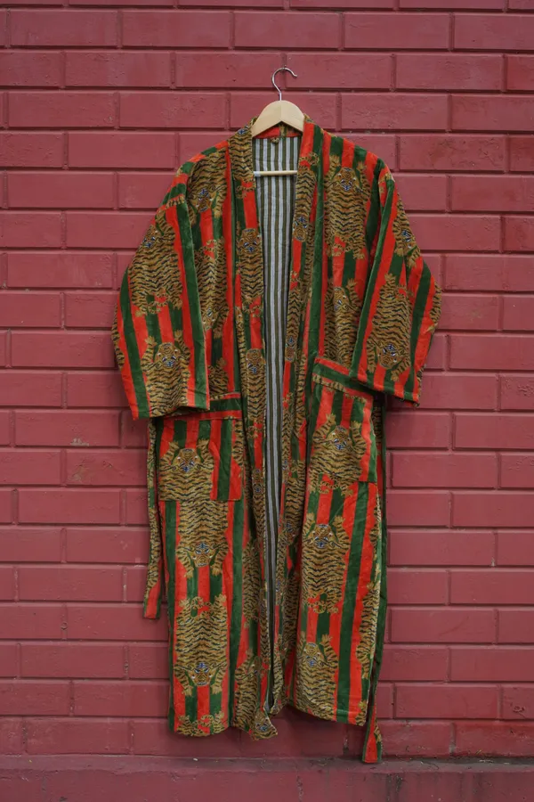 Womens_Red_Green_Velvet_Embroidered_Jacket_With_Floral_Design