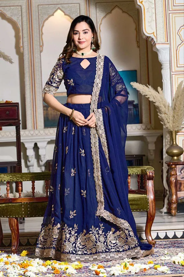 Women_S_Embroidered_Lehenga_Choli_With_Net_Dupatta_Festive_Wedding_Wear_Set